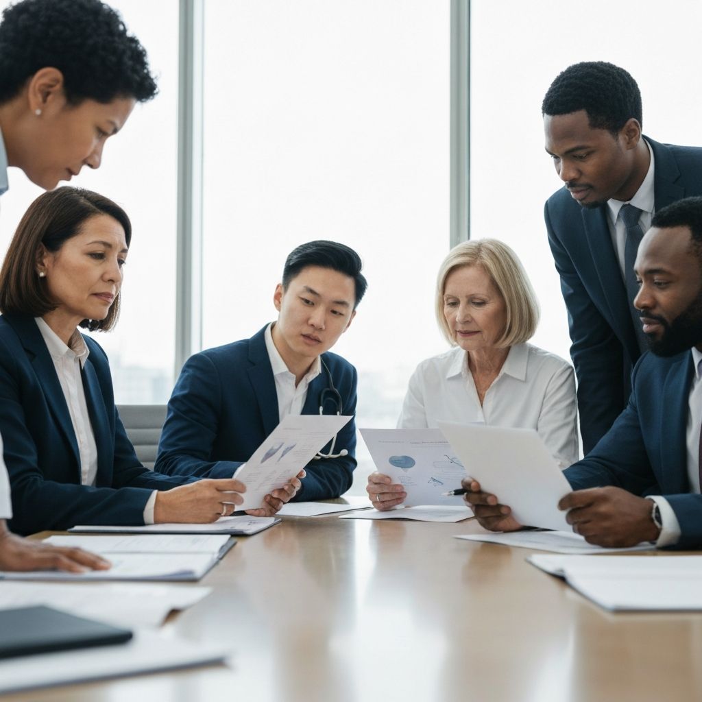 Professional leadership team meeting